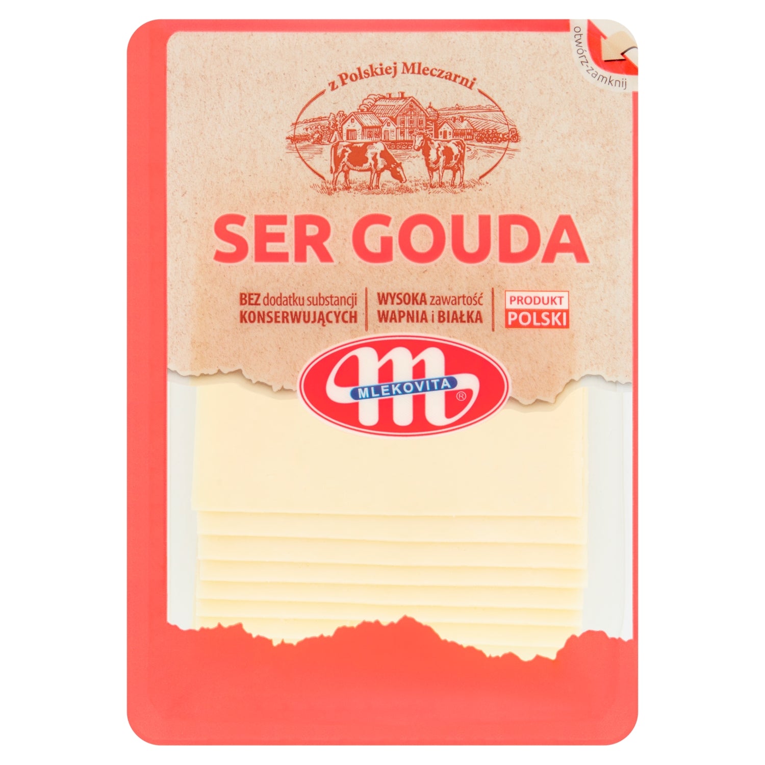 Mlekovita Gouda Natural Slices 150g