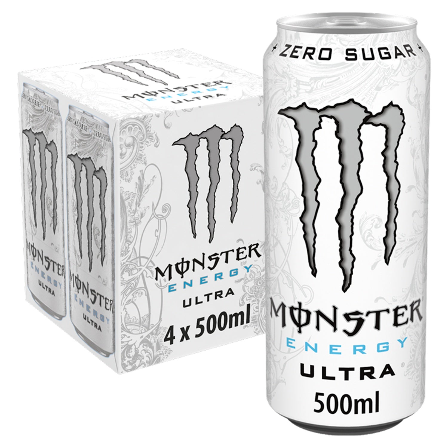 Monster Energy Ultra 4 Pack 4 x 500ml