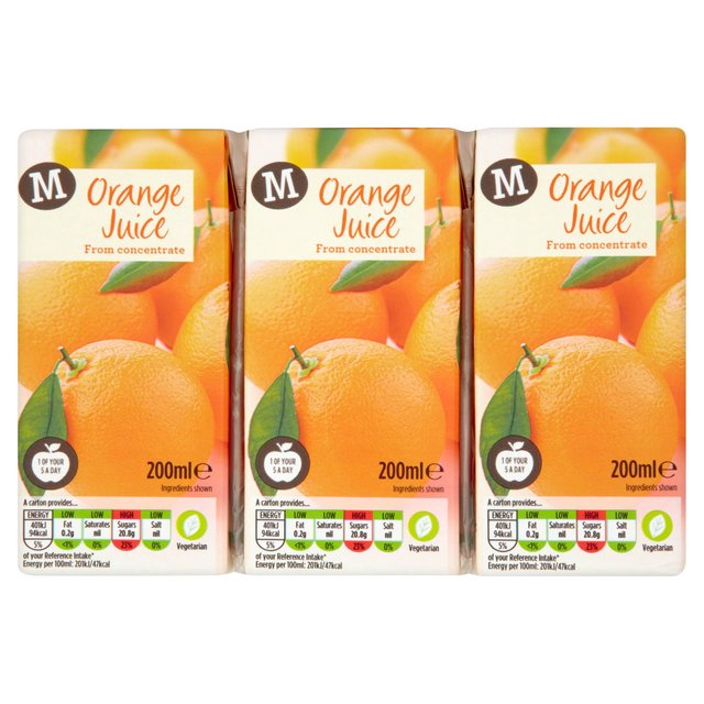 Morrisons Orange Juice 3 x 200ml