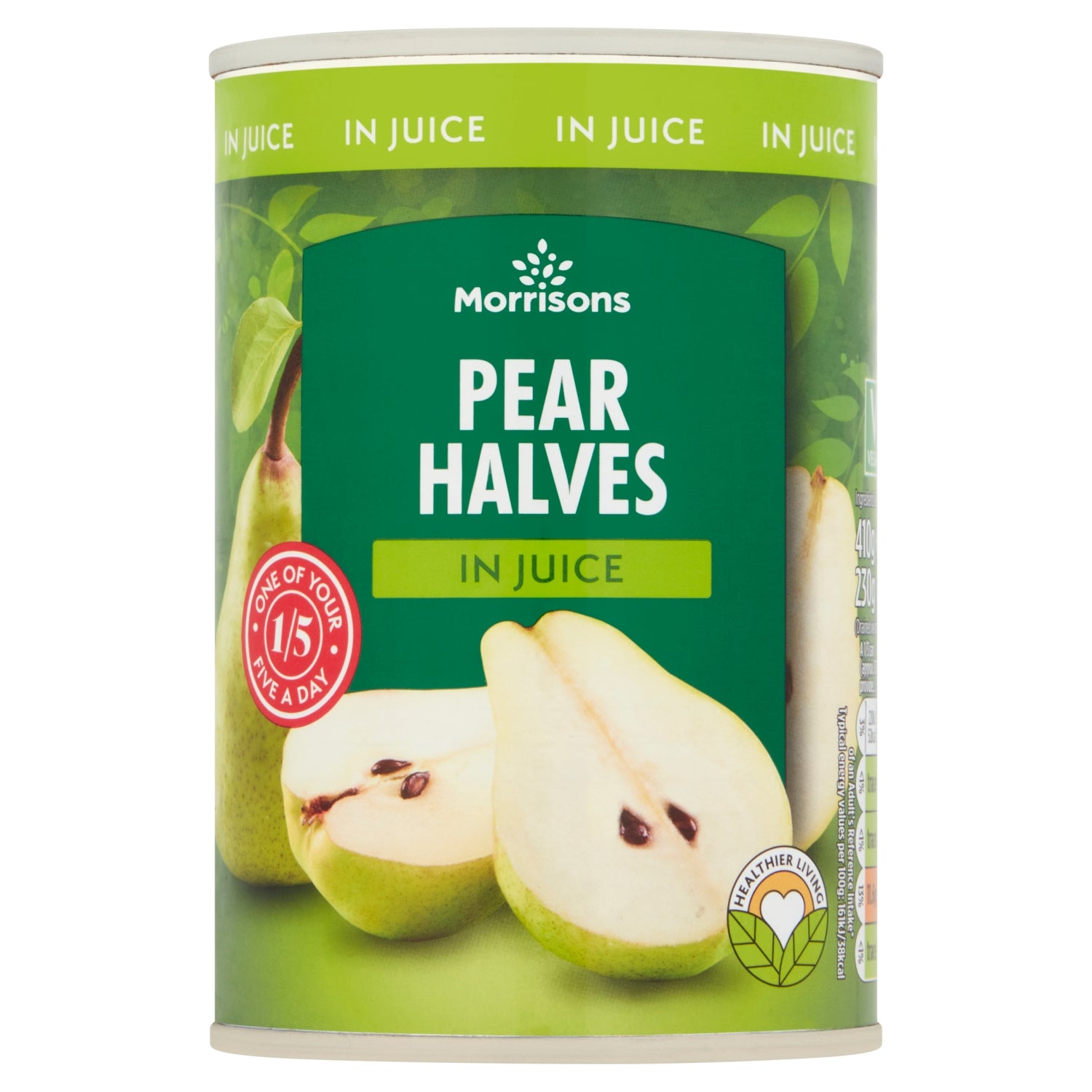 Morrisons Pear Halves In Juice 410g