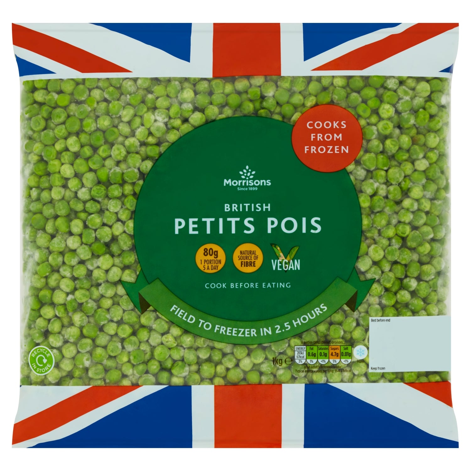 Morrisons Petit Pois 1kg