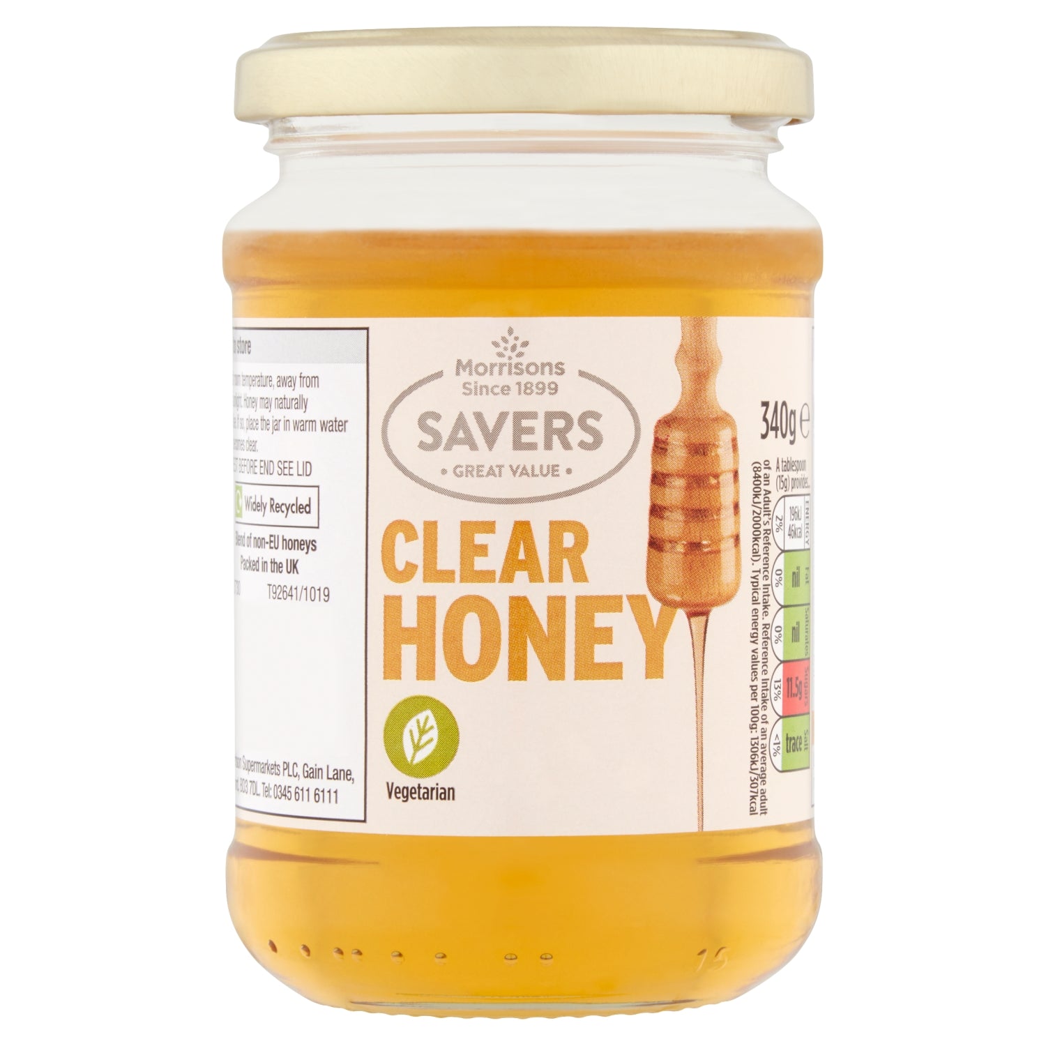 Morrisons Savers Clear Honey 340g