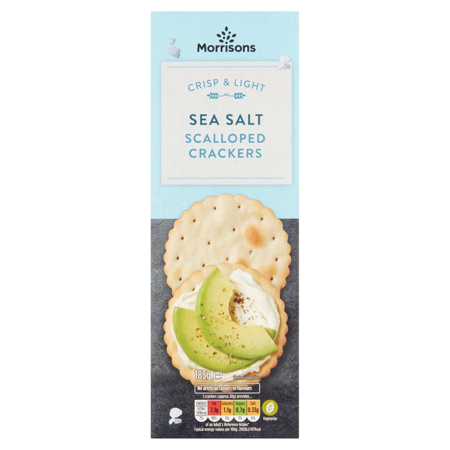 Morrisons Sea Salt Scalloped Crackers 185g