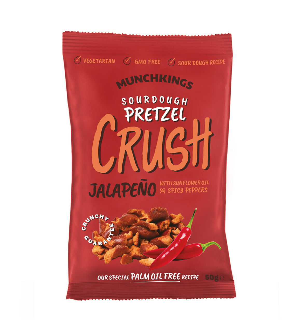 Munchkings Pretzel Crush Jalapeno 125g