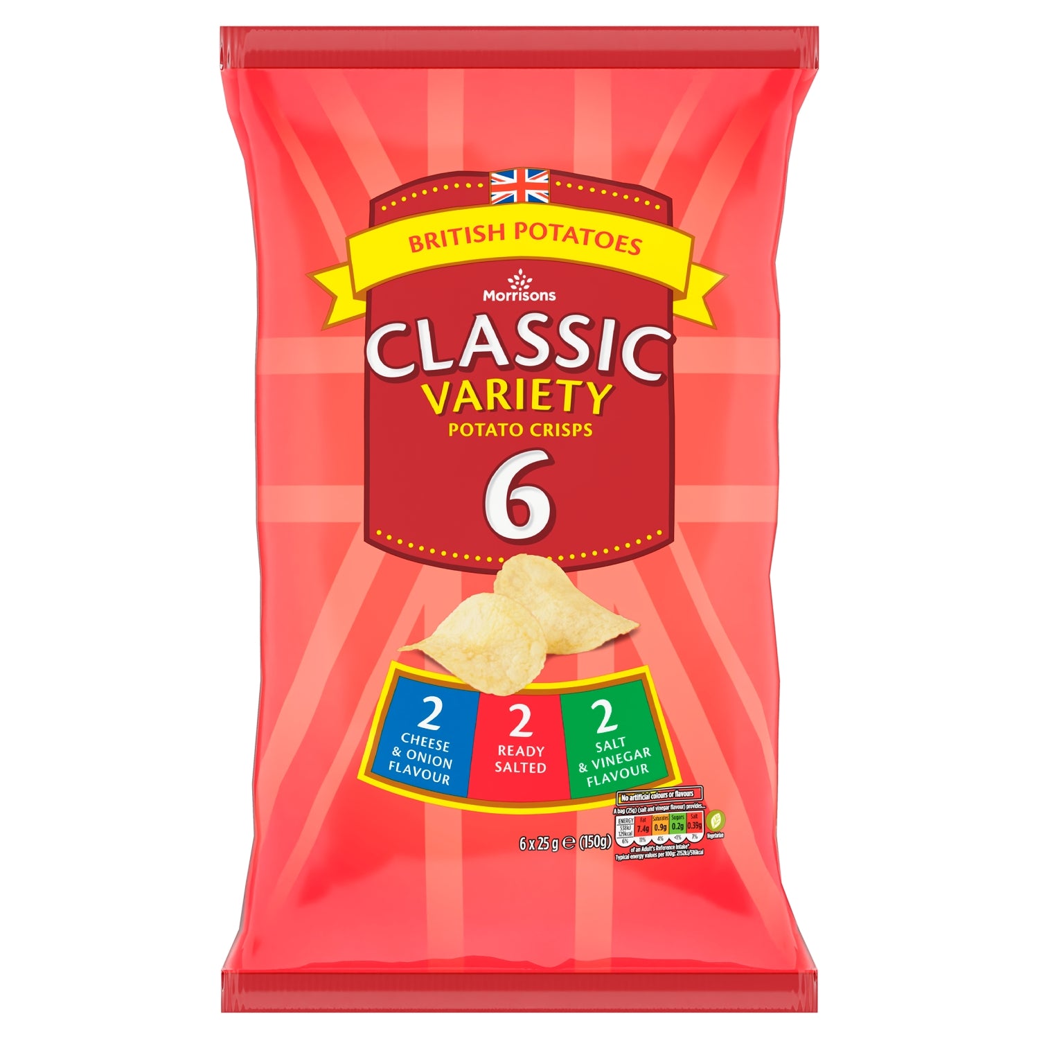 Morrisons Variety Crisps 6 x 25g