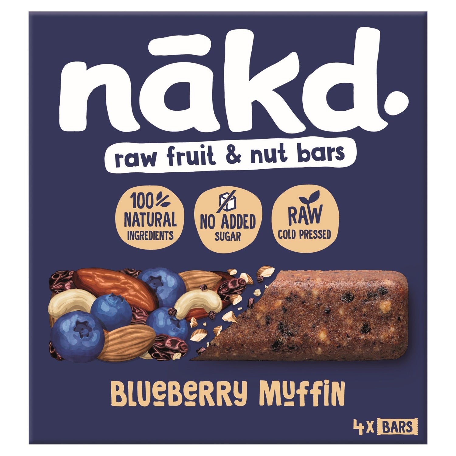 Nakd Blueberry  Bar GF 4pk