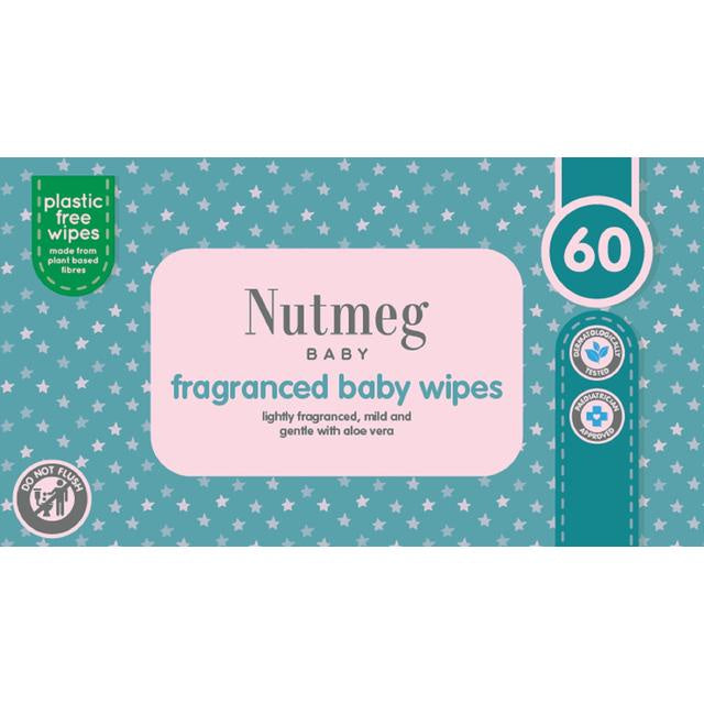 Nutmeg Fragranced Baby Wipes 60pk