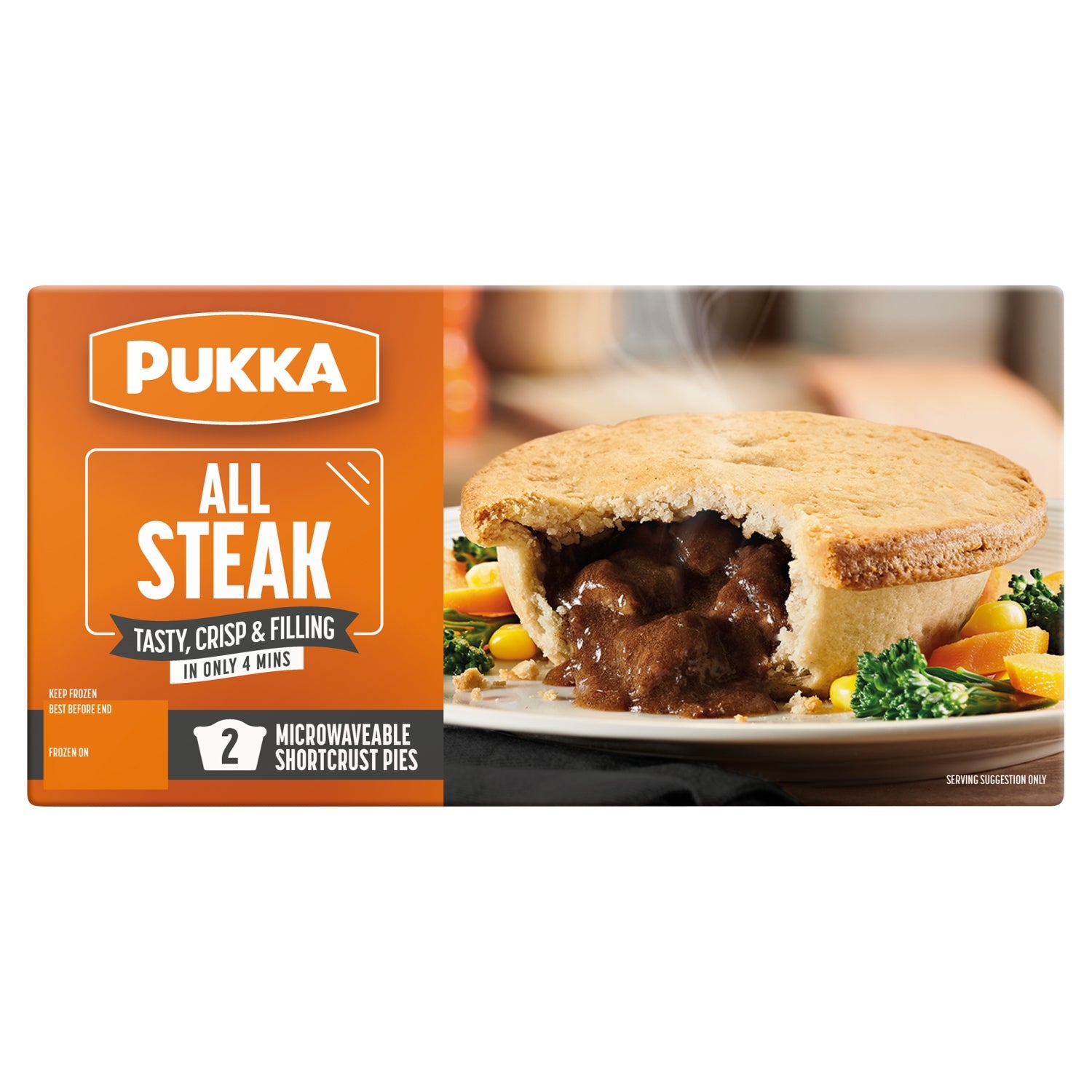 Pukka All Steak Pies x2pk