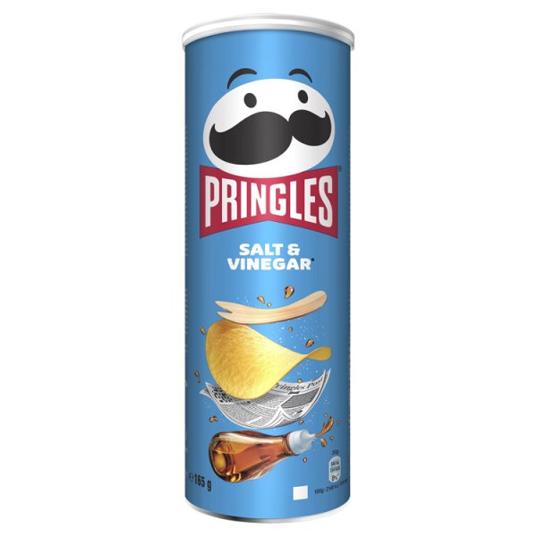 Pringles Salt & Vinegar Crisps 165g