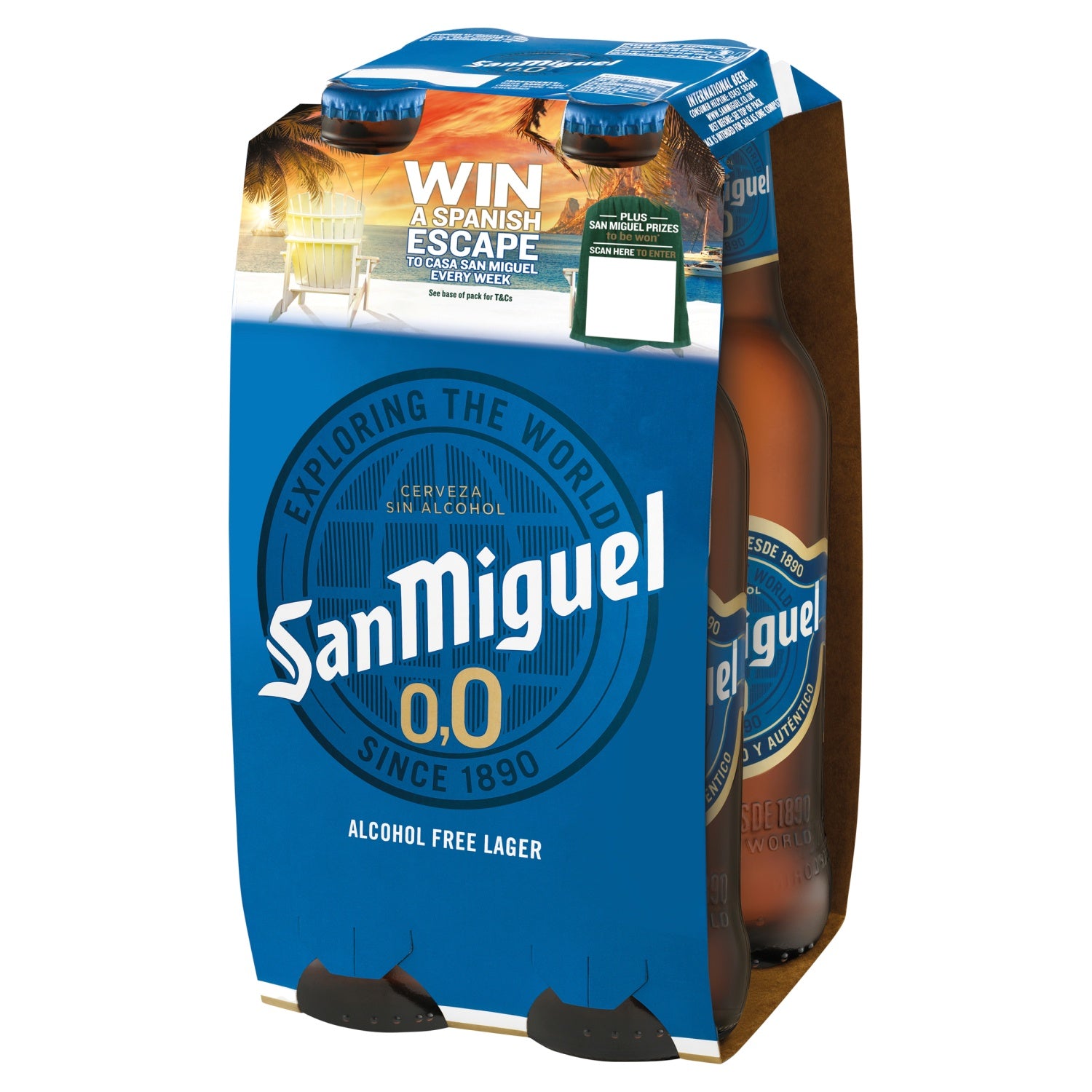 San Miguel Authentica Cerveza 4 X 330Ml 0%