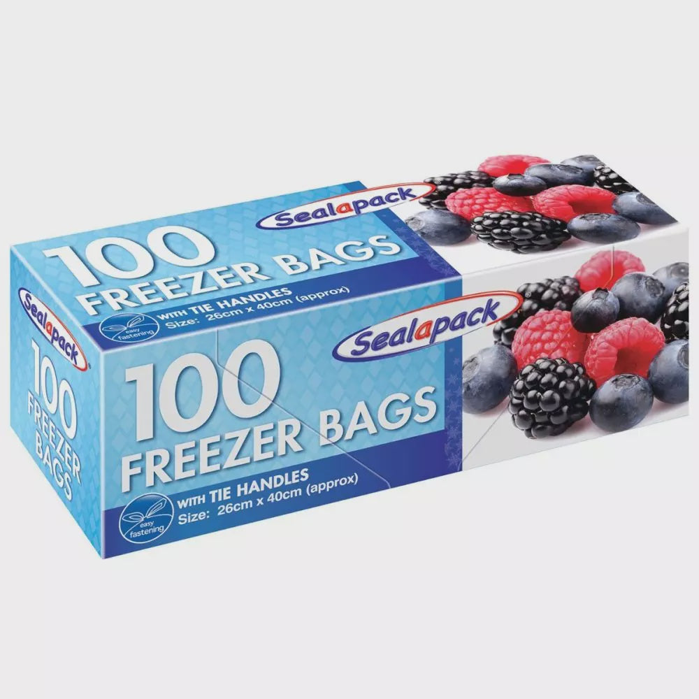 Sealapack Tie Handle Freezer Bags 100pk