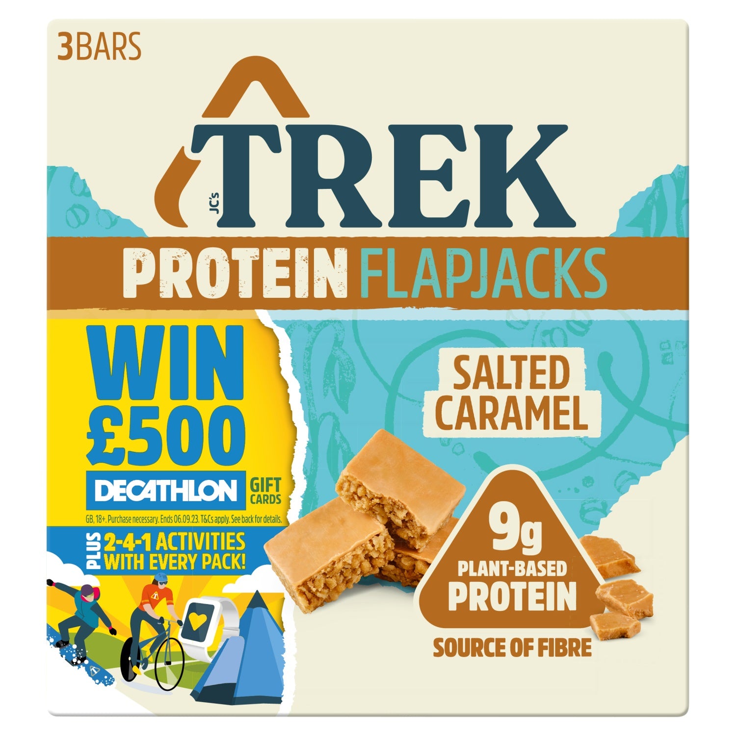 Trek Salted Caramel Protein Flapjacks 3 X 50G