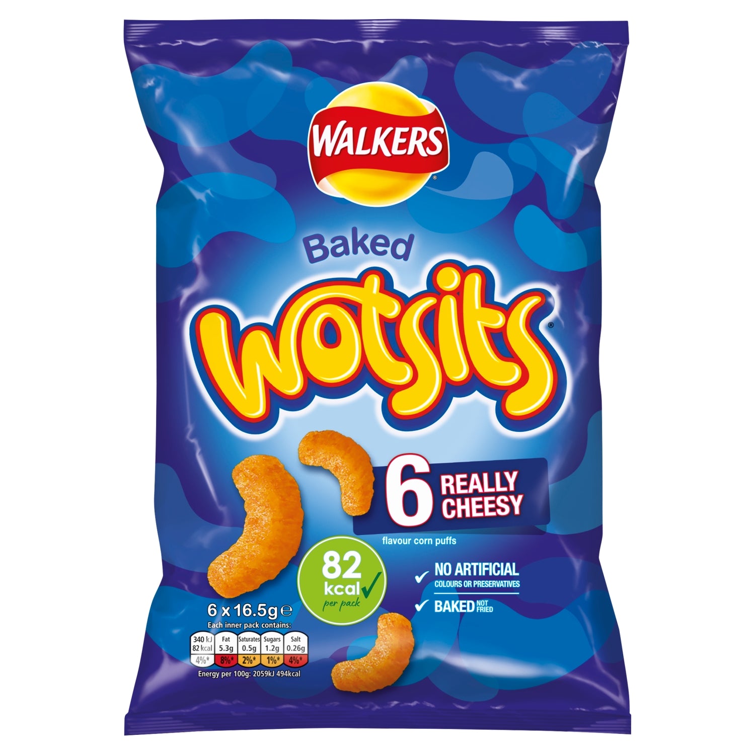 Wotsits Cheese 6 x 16.5g